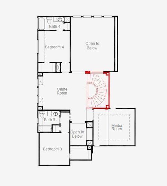 2D floor plan layout of this home in Jubilee, Hockley, TX (Image 3).