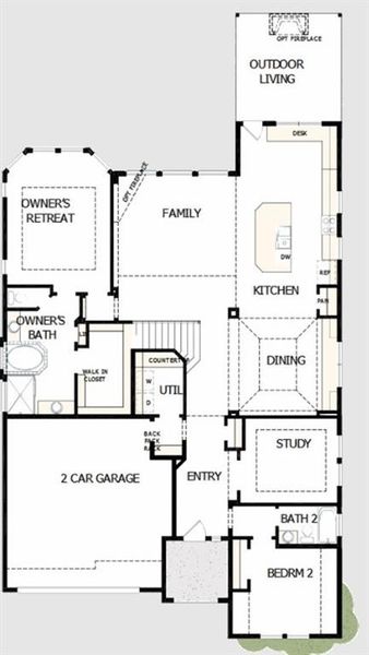 Image 4 of a home in Meridiana 55' Homesites.