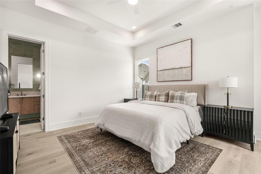 Furnished interior view inside a new home in , Houston (Image 33).