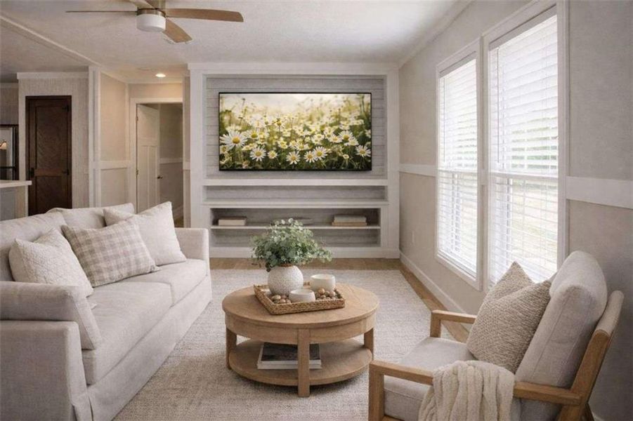 Furnished interior view inside a new home in , Elberton (Image 5).