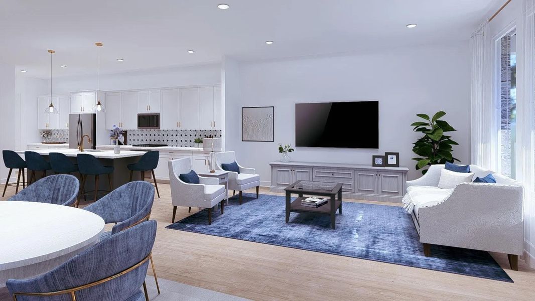 Furnished interior view inside a new home in Austin Point Summit, Richmond (Image 10). Furnished interior view inside a new home in Austin Point Summit, Richmond (Image 10).