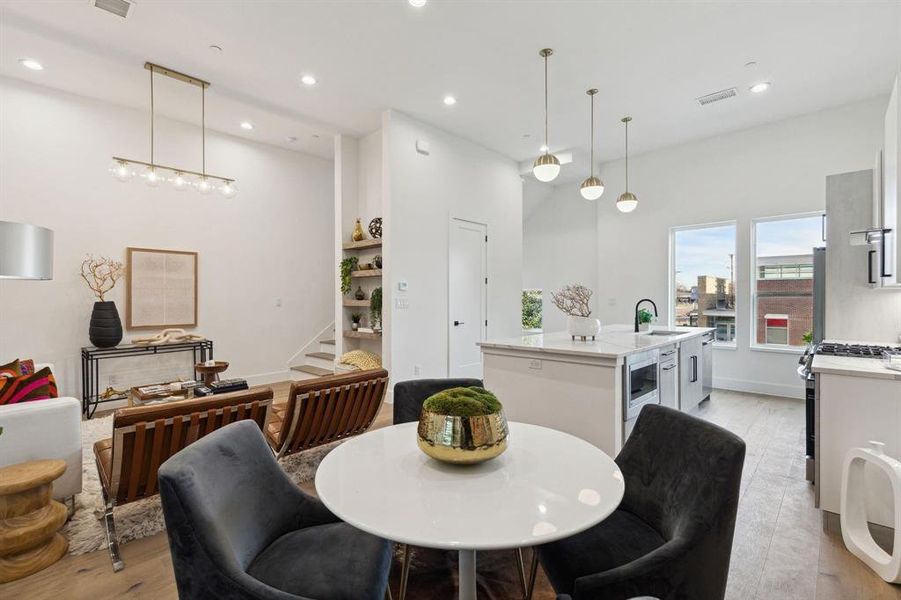 Furnished interior view inside a new home in , Dallas (Image 13).