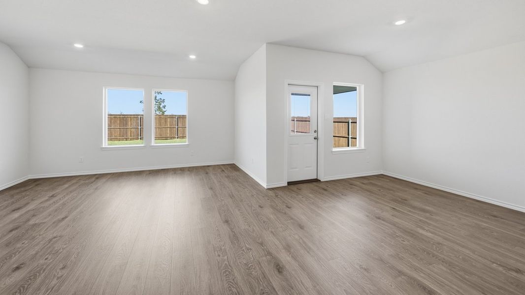 Representative unfurnished interior of a home built from the Icarus by D.R. Horton in Windrose, Pilot Point (Image 8). Representative unfurnished interior of a home built from the Icarus by D.R. Horton in Windrose, Pilot Point (Image 8).