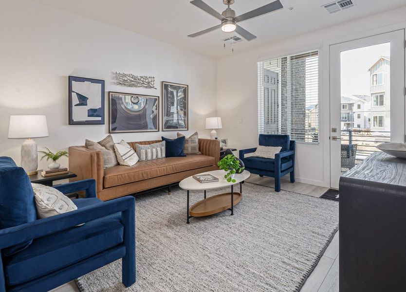 Furnished interior view inside a new home in The Residences at Victory Ridge, Colorado Springs (Image 12).