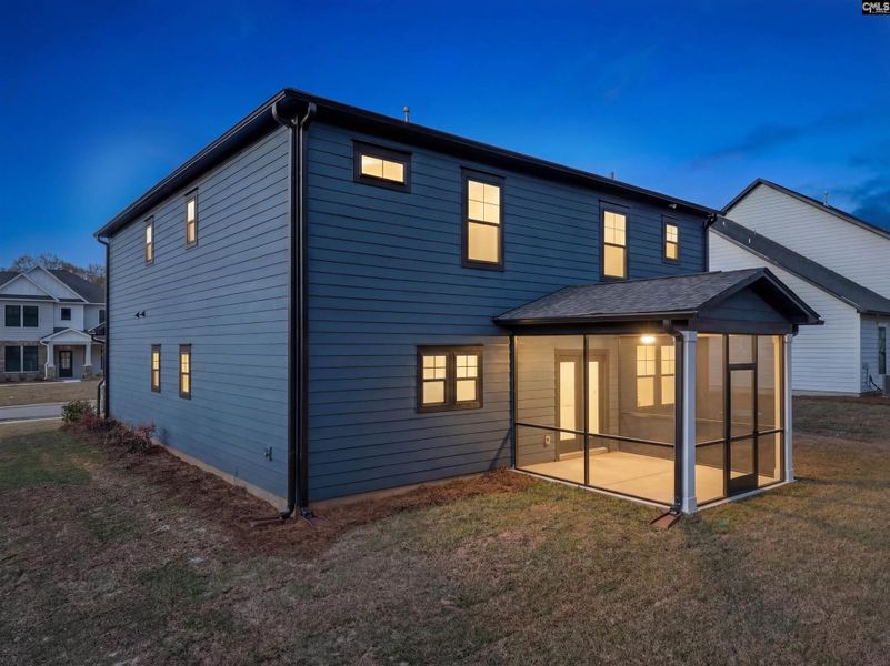Exterior details and patio area of a home in Collins Cove, Chapin (Image 36).