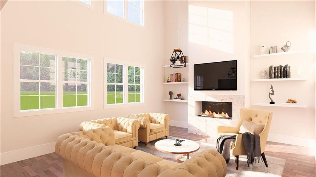 Furnished interior view inside a new home in , Cumming (Image 5).