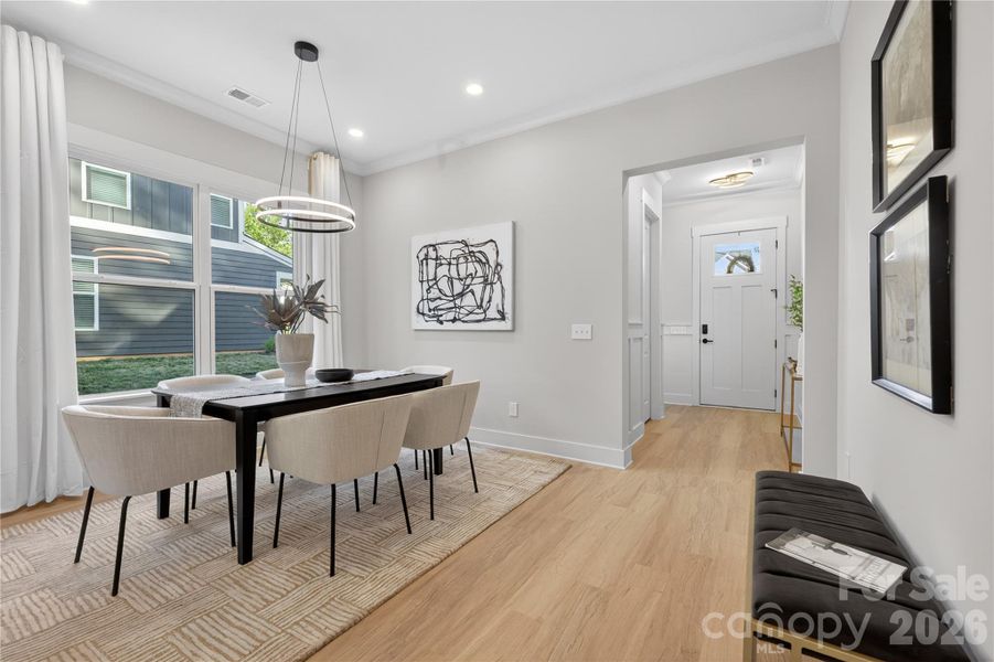 Furnished interior view inside a new home in , Hickory (Image 29).