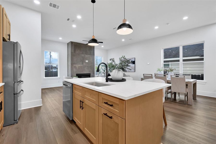 Furnished interior view inside a new home in , Houston (Image 7).