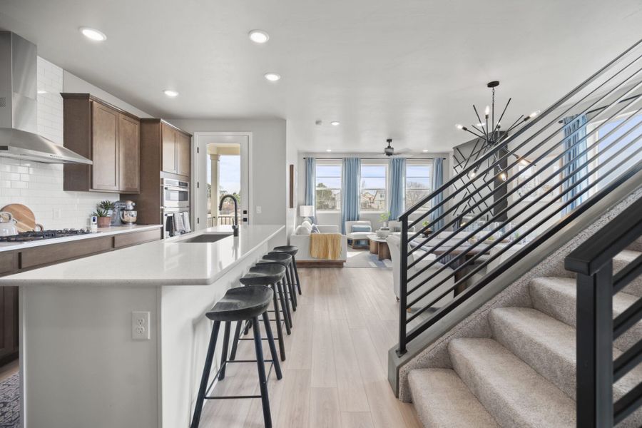 Furnished interior in a model home at Pony Park in Colorado Springs (Image 5).