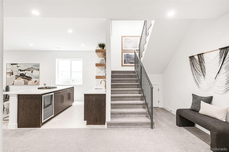 Furnished interior view inside a new home in , Denver (Image 32).