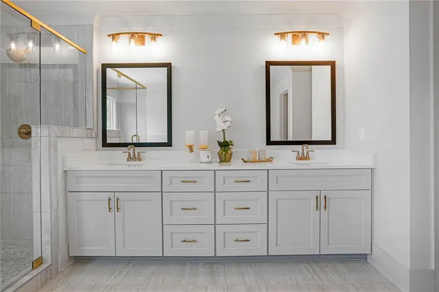 Furnished interior view inside a new home in Steeplechase, Hoschton (Image 8).