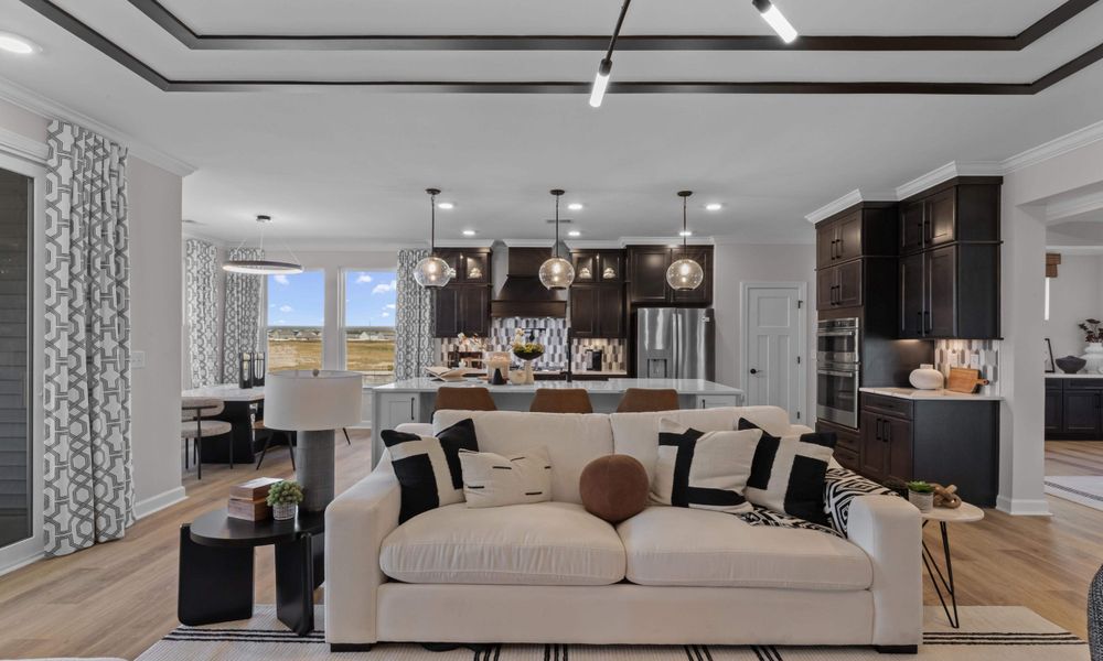 Representative furnished interior of a home built from the The Sand Dollar by Chesapeake Homes in Bridgewater - Shorehaven Village, Little River (Image 5). Representative furnished interior of a home built from the The Sand Dollar by Chesapeake Homes in Bridgewater - Shorehaven Village, Little River (Image 5).
