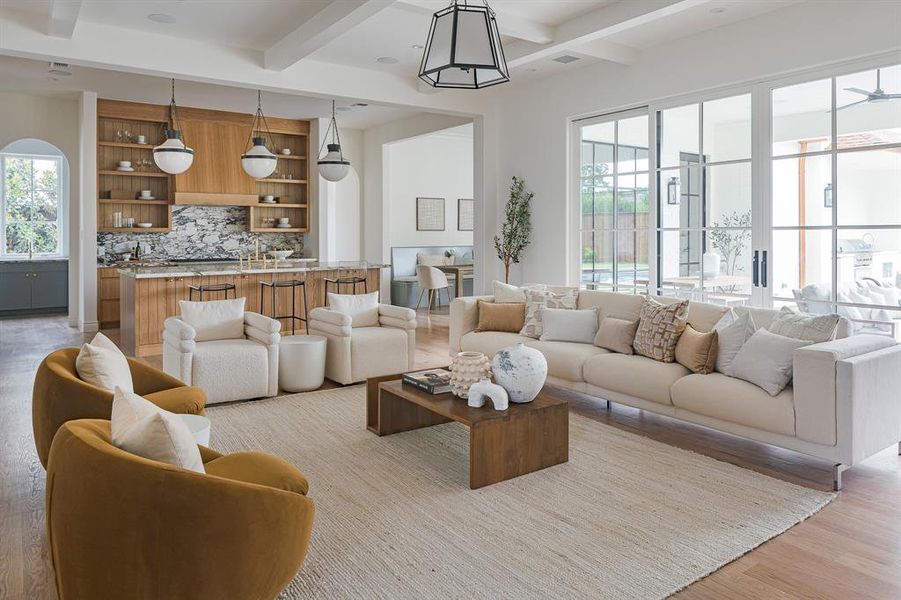 Furnished interior view inside a new home in , Dallas (Image 23).