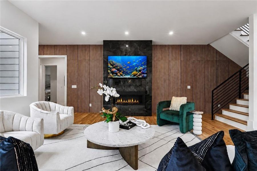 Furnished interior view inside a new home in , Atlanta (Image 19).