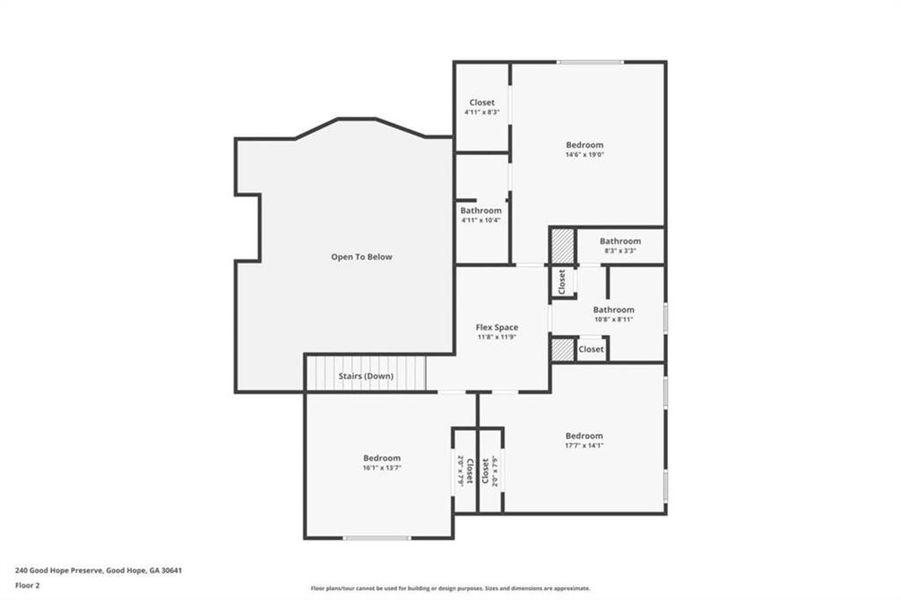 2D floor plan layout of this home in , Good Hope, GA (Image 6).