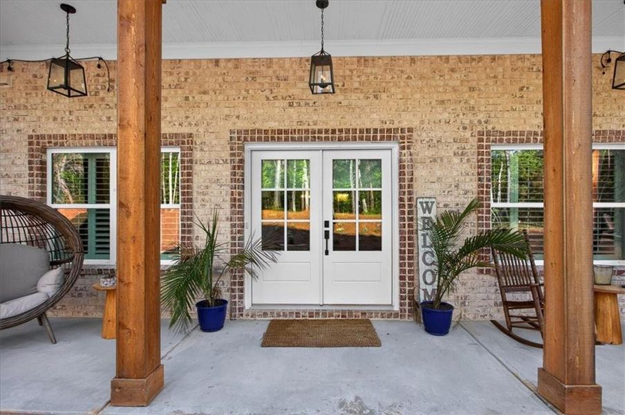 Exterior details and patio area of a home in , Talking Rock (Image 30).