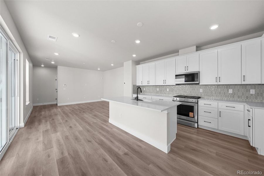 Furnished interior view inside a new home in , Littleton (Image 8). Furnished interior view inside a new home in , Littleton (Image 8).