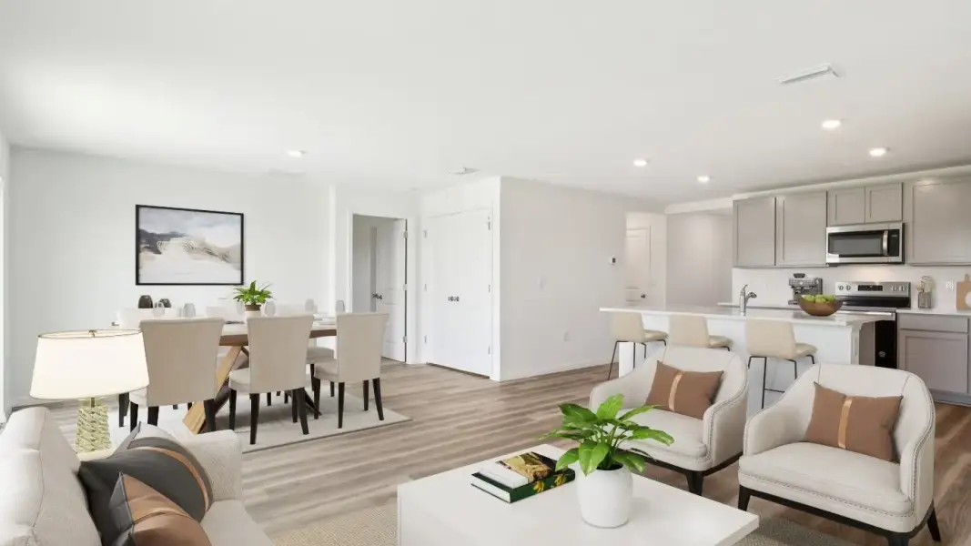 Furnished interior view inside a new home in Balm Grove, Wimauma (Image 4).