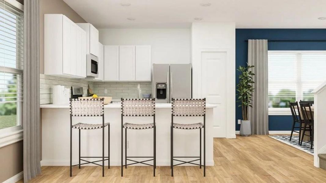 Furnished interior view inside a new home in , Pflugerville (Image 10).