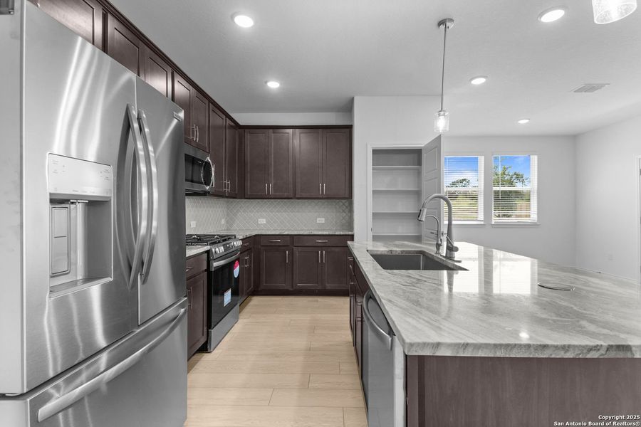 Furnished interior view inside a new home in Horizon Pointe, Converse (Image 106).