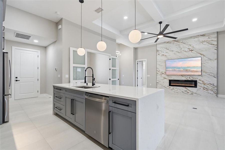 Furnished interior view inside a new home in , Cape Coral (Image 7).
