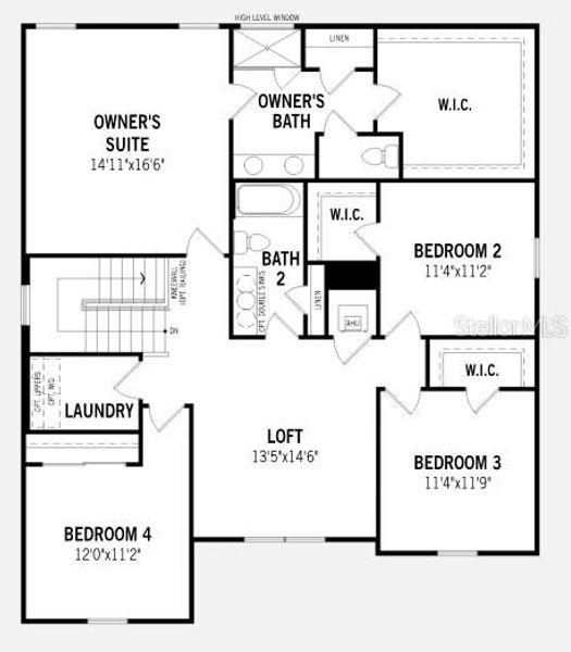 2D floor plan layout of this home in , Orlando, FL (Image 3).