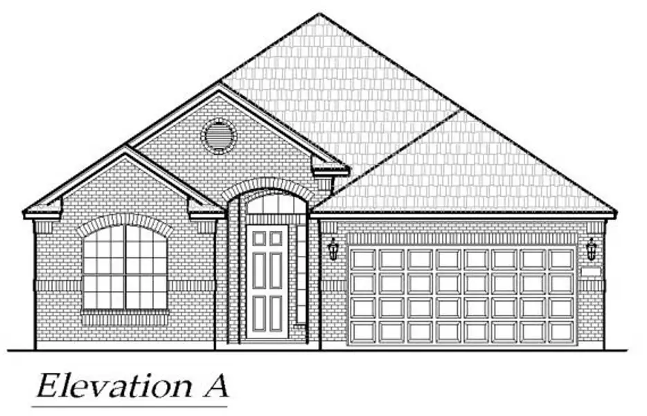 Exterior rendering of this home design in Summer Crest, Fort Worth, TX (Image 4). Exterior rendering of this home design in Summer Crest, Fort Worth, TX (Image 4).