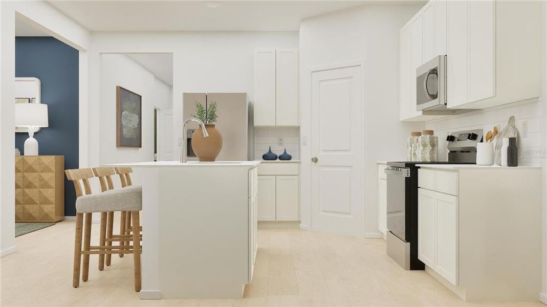 Furnished interior view inside a new home in , Clermont (Image 16).