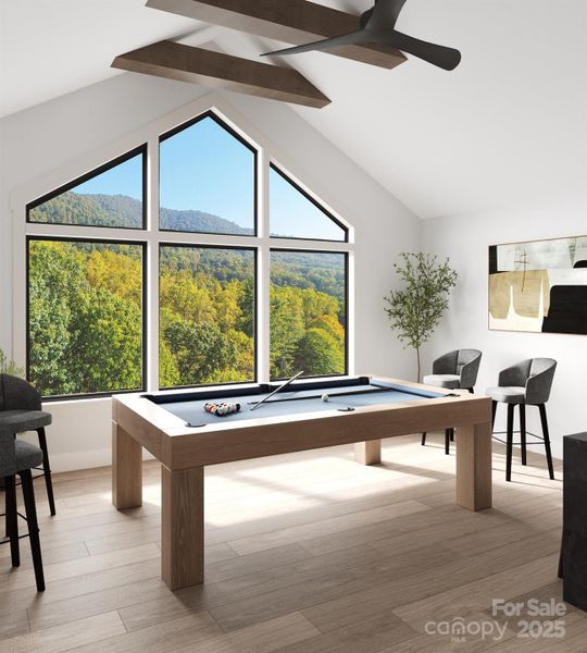 Rendering- with real mountain views. Final Product may vary.