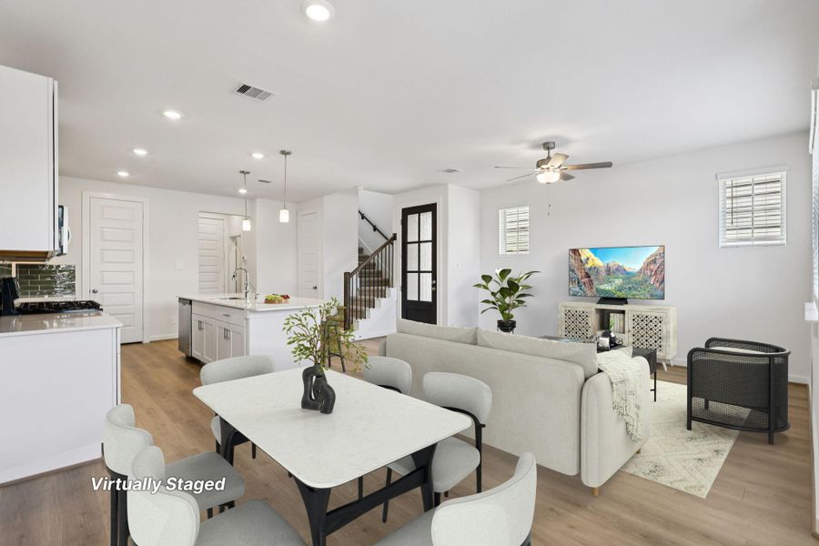 Furnished interior view inside a new home in Kemah Crossing - City Series, Kemah (Image 5).