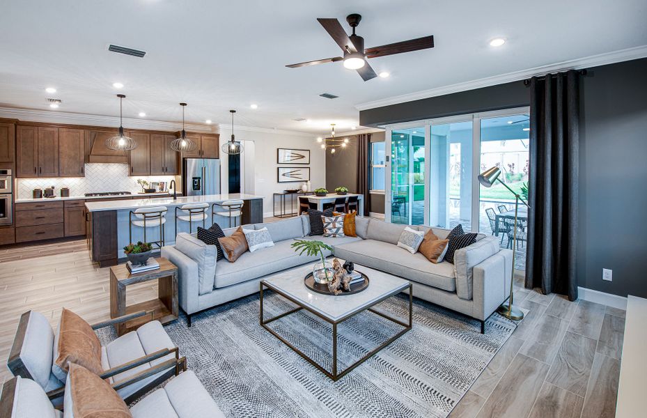 Furnished interior view inside a new home in Highpointe, Stuart (Image 4).