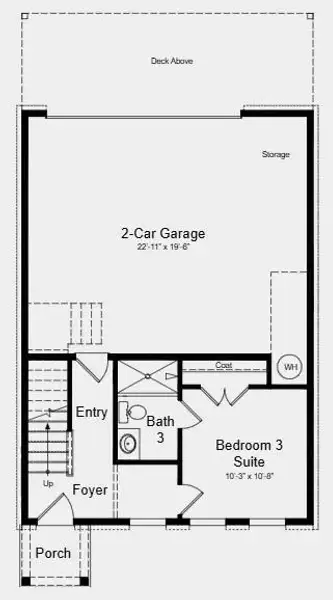 2D floor plan layout of this home in Dreycott, Lawrenceville, GA (Image 4).
