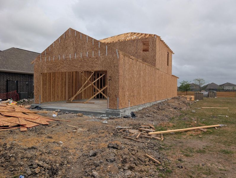 In-progress construction of a new home in Lago Mar, Texas City, TX (Image 19).