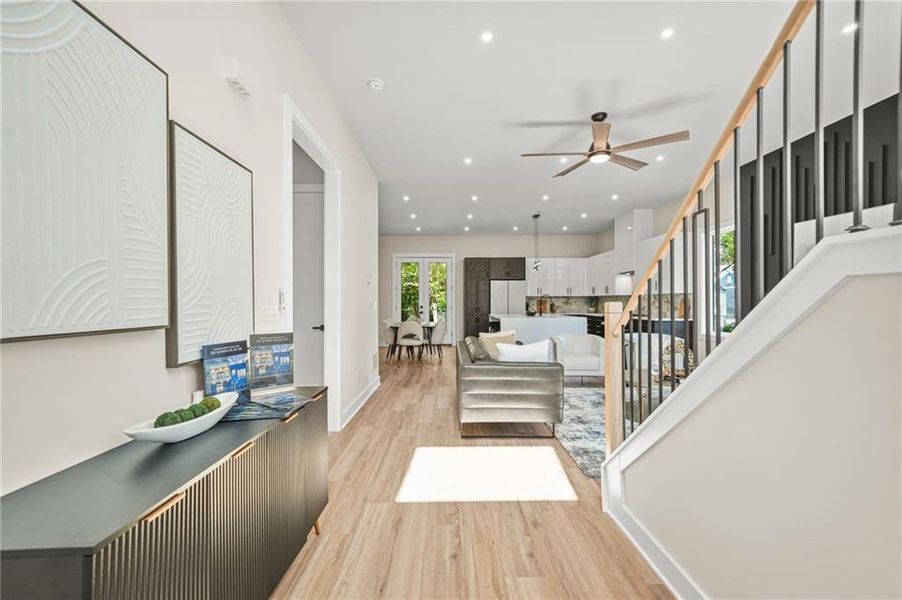 Furnished interior view inside a new home in , Atlanta (Image 9). Furnished interior view inside a new home in , Atlanta (Image 9).