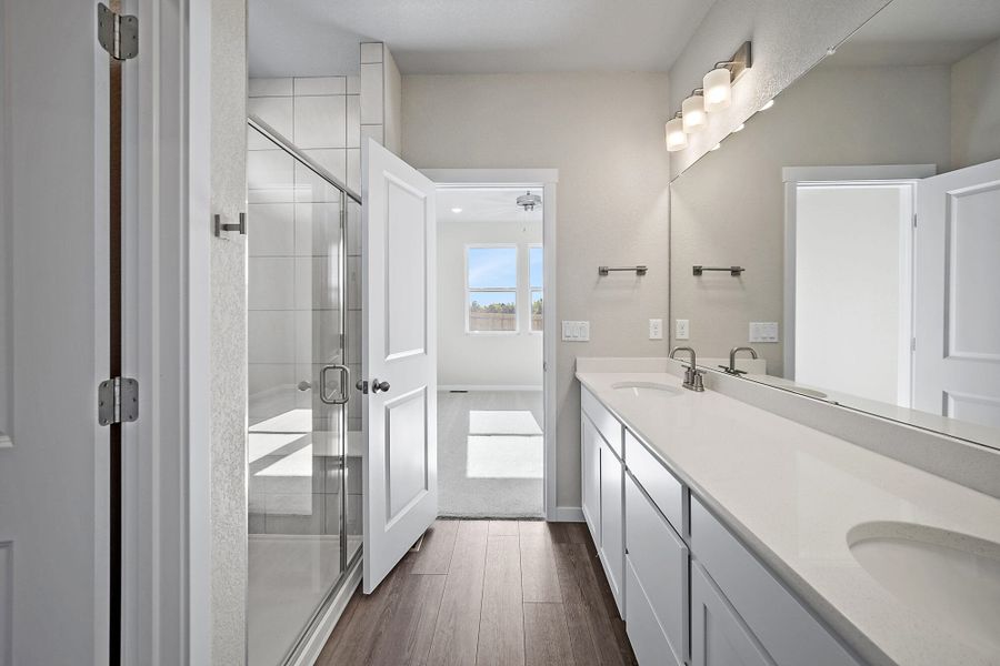 Furnished interior view inside a new home in The Glen, Colorado Springs (Image 10).