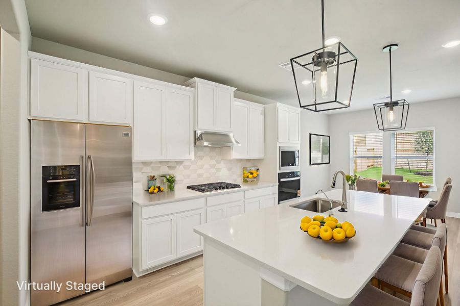 Furnished interior view inside a new home in Pine Lake Cove - Classic Series, Montgomery (Image 3).