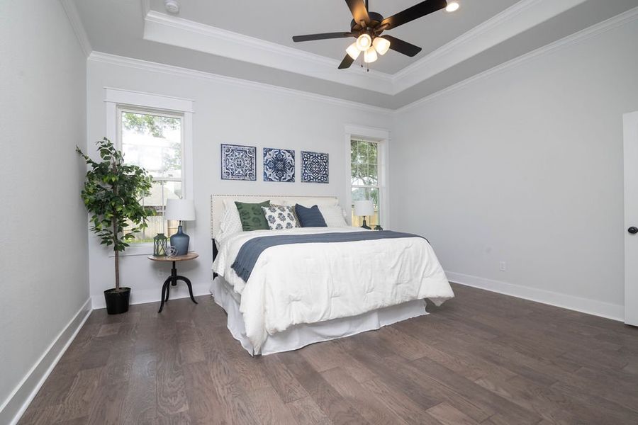 Representative furnished interior of a home built from the The Julia by Reece Homes in Pebble Creek, College Station (Image 13).