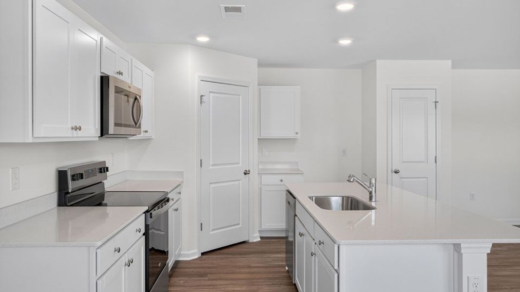 Furnished interior view inside a new home in Fishel Village, Winston-Salem (Image 7). Furnished interior view inside a new home in Fishel Village, Winston-Salem (Image 7).