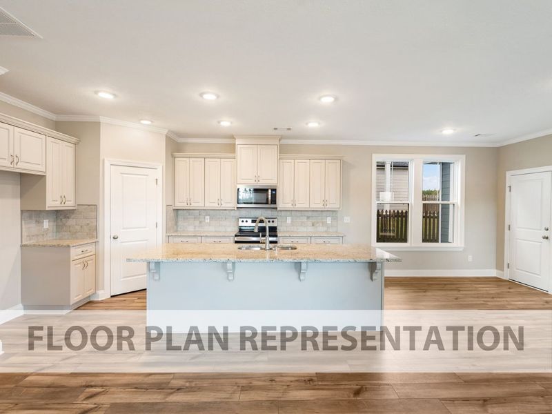 Representative furnished interior of a home built from the Sparrow by Ivey Homes in Tillery Park, Grovetown (Image 6). Representative furnished interior of a home built from the Sparrow by Ivey Homes in Tillery Park, Grovetown (Image 6).