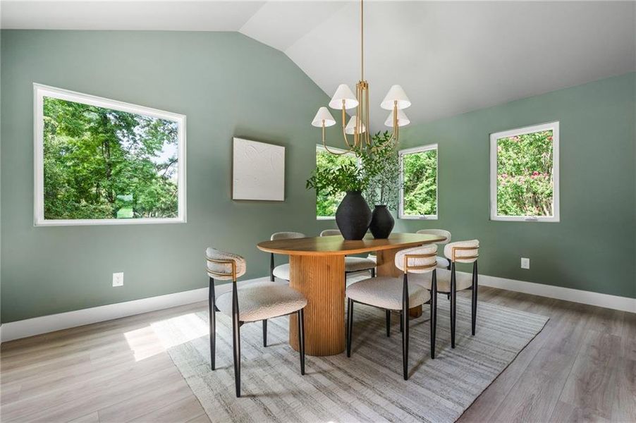 Furnished interior view inside a new home in , Alpharetta (Image 50).