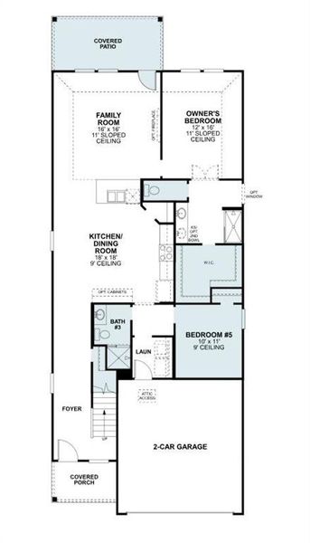 2D floor plan layout of this home in Meadow Park, Ponder, TX (Image 6). 2D floor plan layout of this home in Meadow Park, Ponder, TX (Image 6).