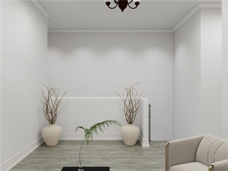 Furnished interior view inside a new home in , Cumming (Image 11).