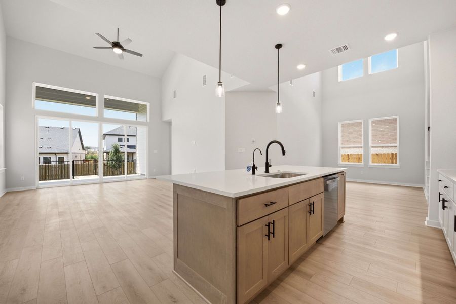 Furnished interior view inside a new home in Heritage, Dripping Springs (Image 10).