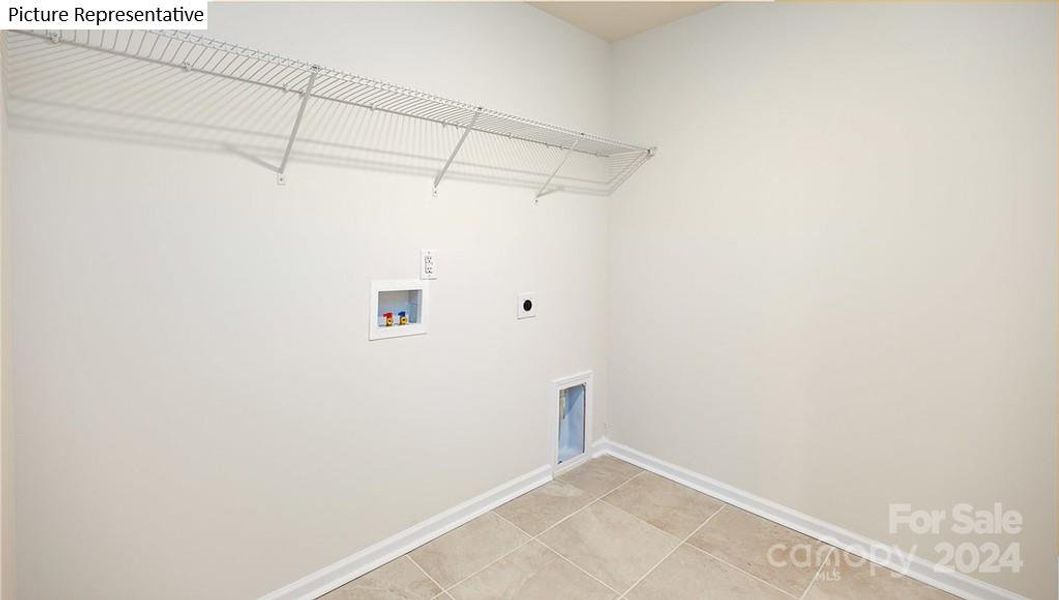 Laundry room in center of 2nd floor - sample picture