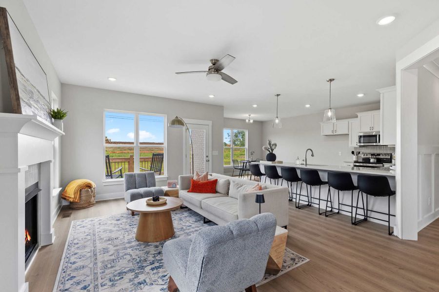 Furnished interior view inside a new home in Westfield Manor Homes, Gallatin (Image 4).