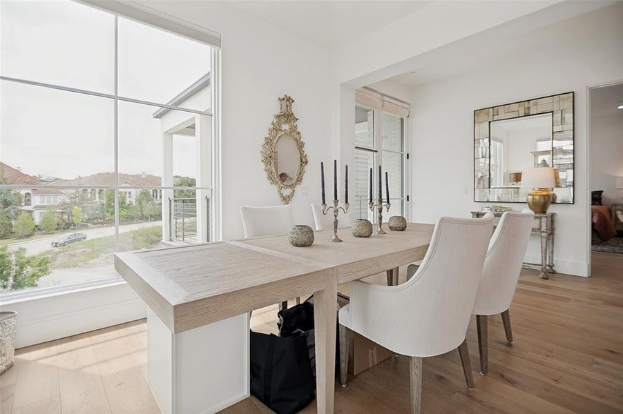 Furnished interior view inside a new home in The Residences, Irving (Image 12).
