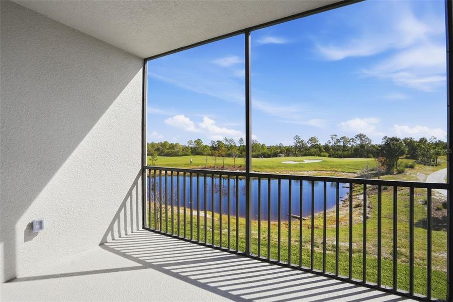 Exterior details and patio area of a home in Wellen Park Golf & Country Club, Venice (Image 2).
