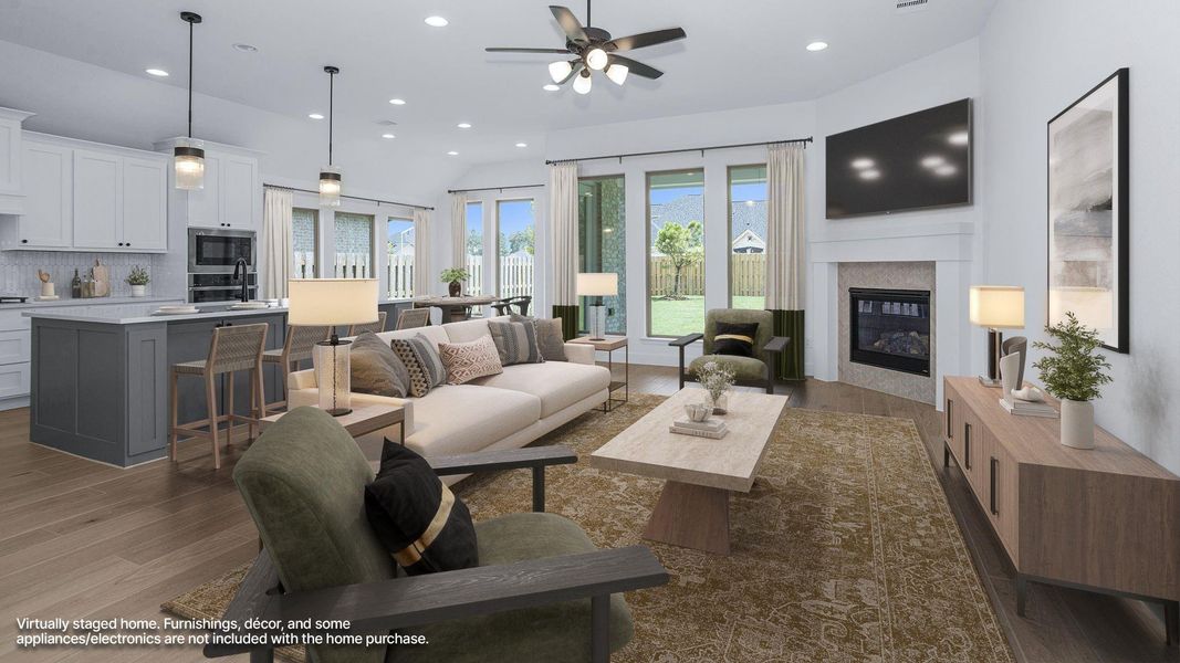 Furnished interior view inside a new home in COLTON, Todd Mission (Image 4).