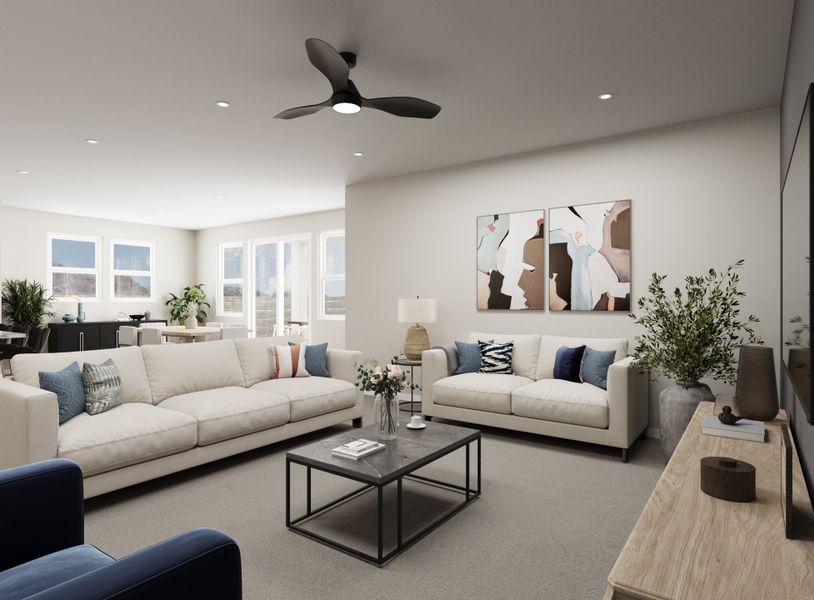 Furnished interior view inside a new home in Montana Vista: Summit, Buckeye (Image 4).