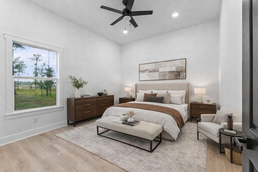 Furnished interior view inside a new home in , Huffman (Image 11).